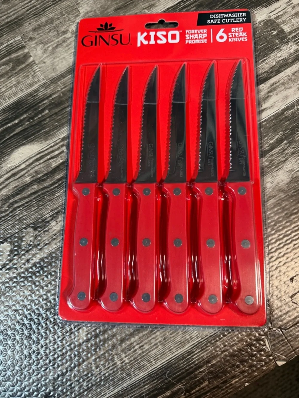 Ginsu Kiso 6-Piece Steak Knife Set NWT